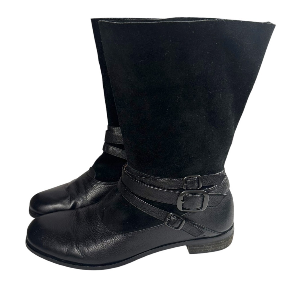 No. 704b Anthropologie Mid Calf Riding Boots Size 38
